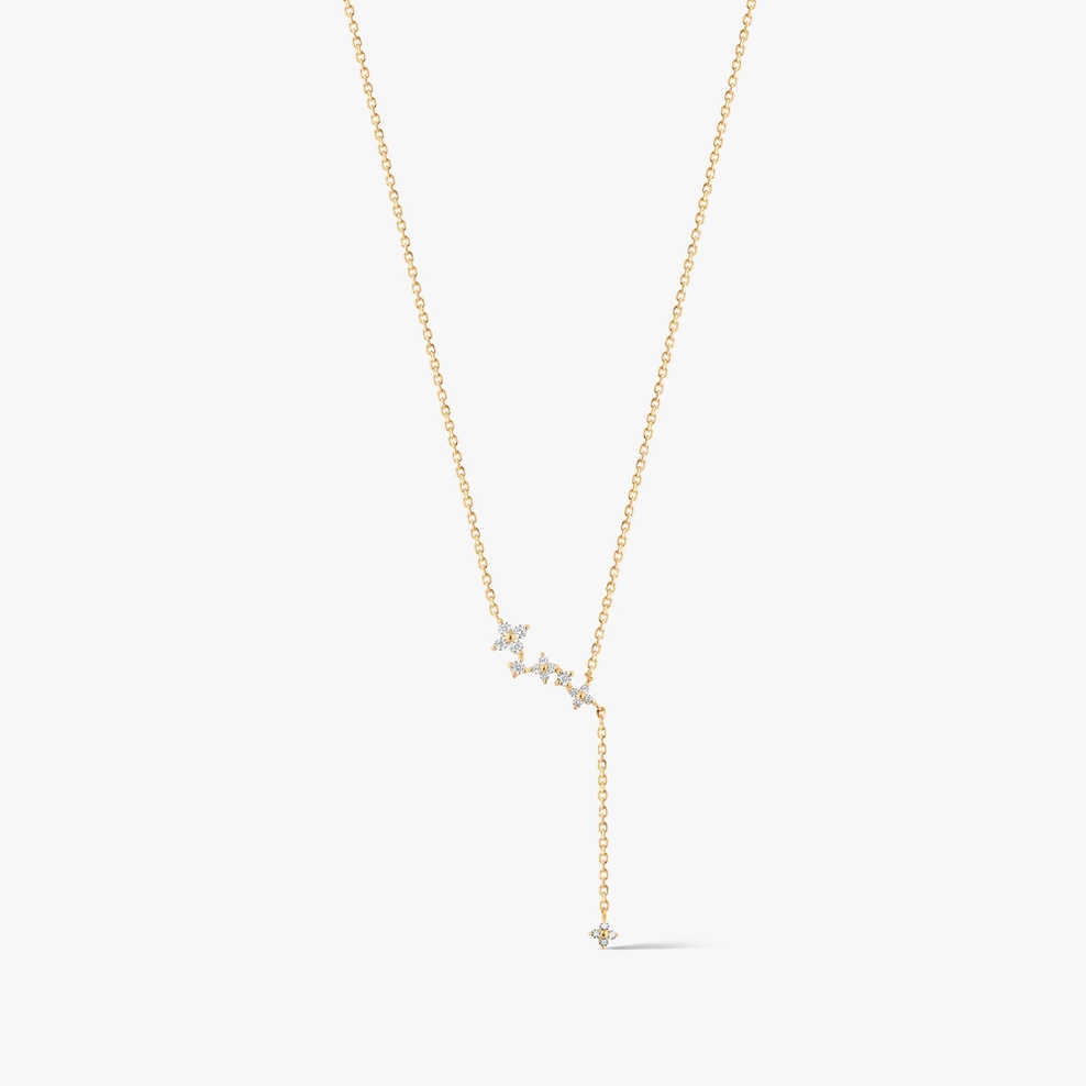 Naszyjnik złoty z cyrkoniami  Ceremonials