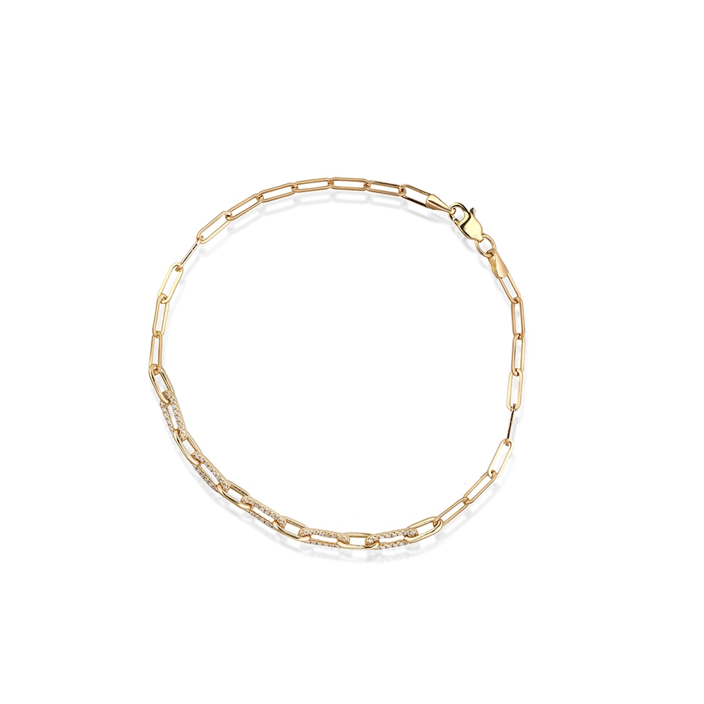 Bransoleta złota z brylantami