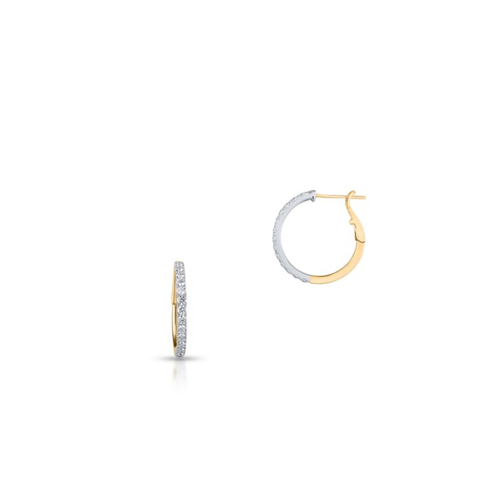 Kolczyki złote z brylantami