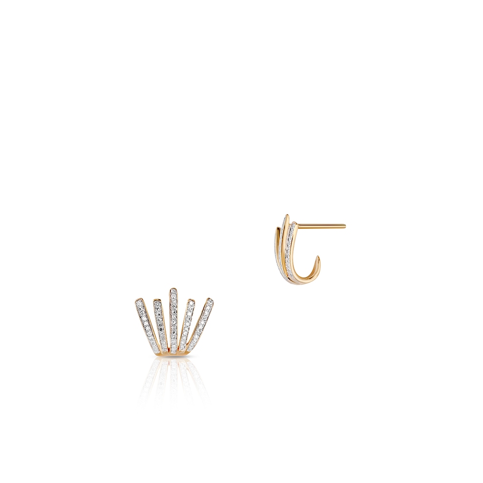 Kolczyki złote z diamentami