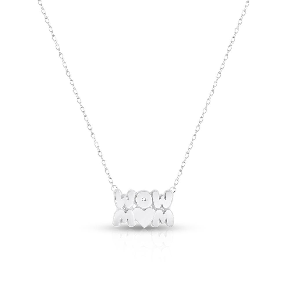 Naszyjnik srebrny Mom