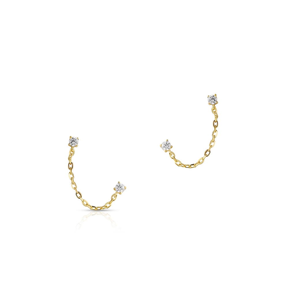 Kolczyki srebrne złocone W.KRUK