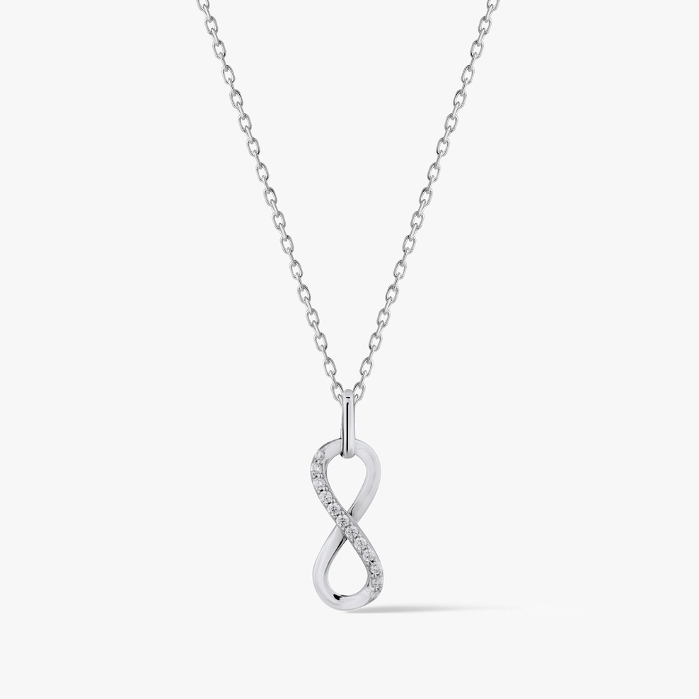 Wisiorek srebrny nieskończoność