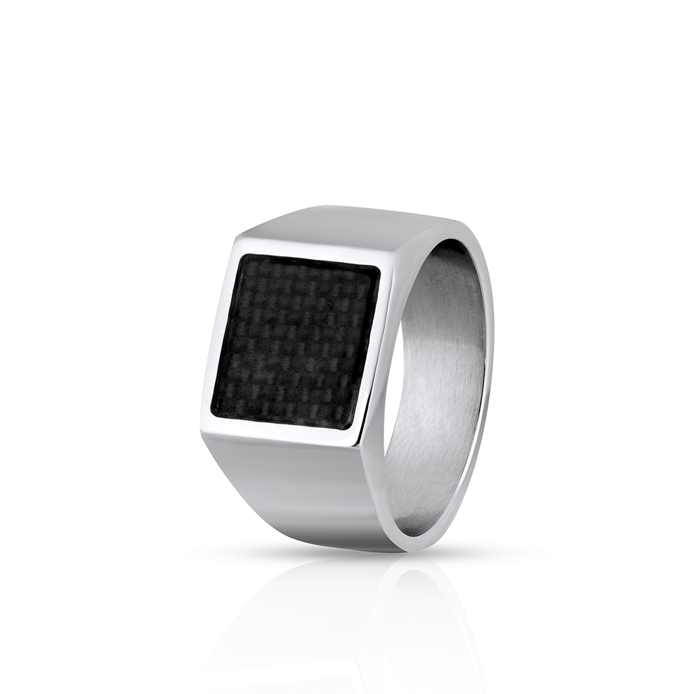 Sygnet ze stali męski