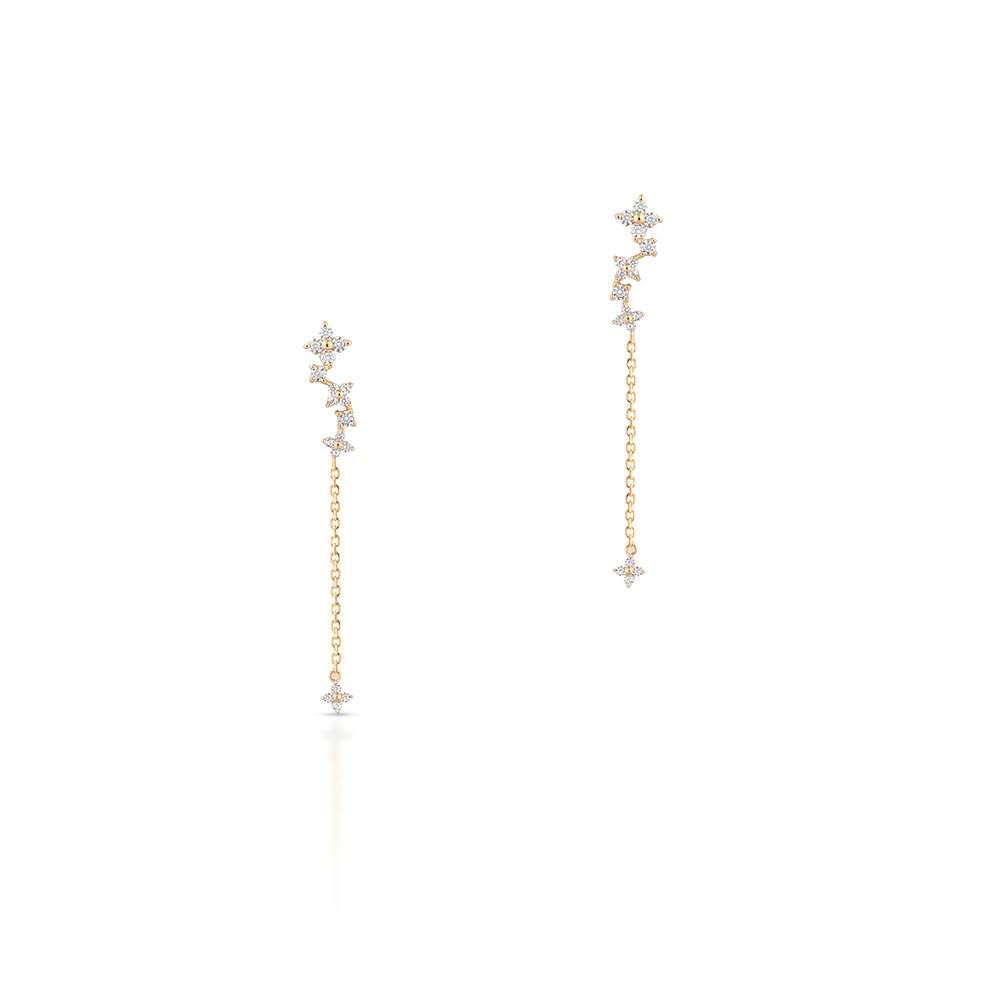 Kolczyki złote z cyrkoniami Ceremonials