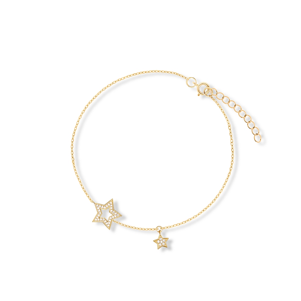 Bransoleta srebrna Little Star