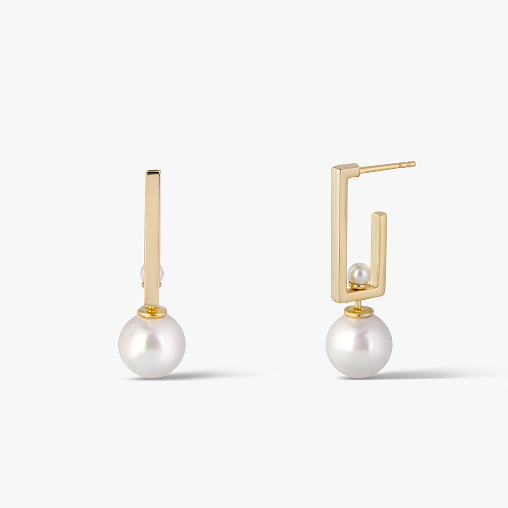 Kolczyki srebrne z perłami