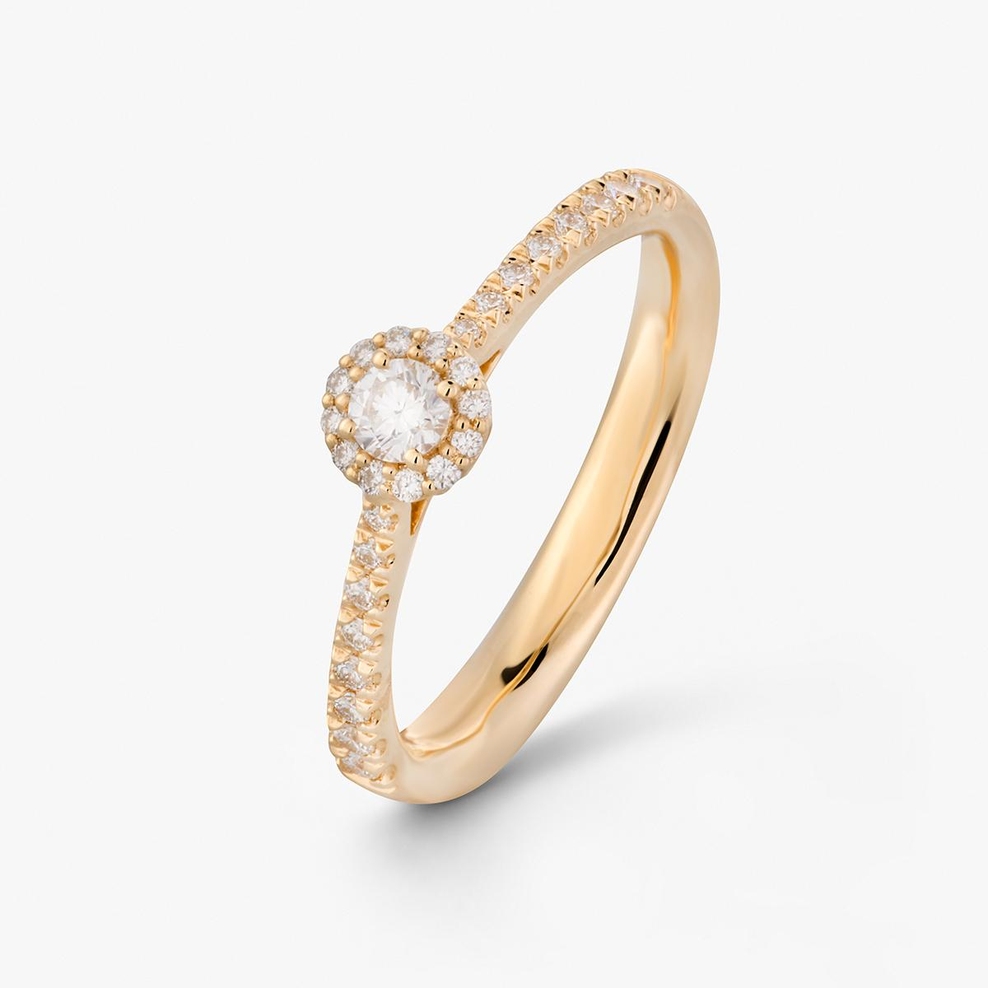 Pierścionek złoty Recarlo