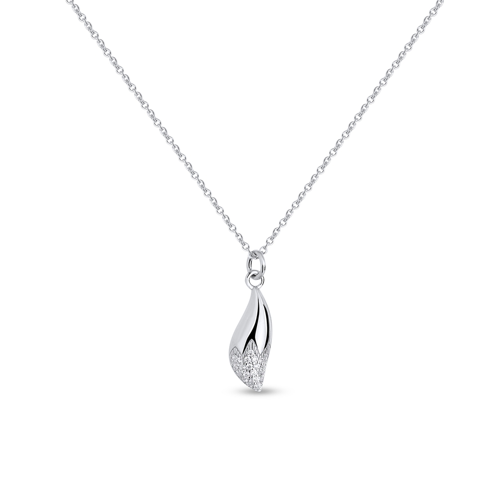 Naszyjnik srebrny z cyrkoniami