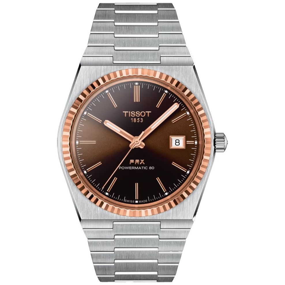 TISSOT PRX Powermatic 80 Steel & 18K Gold Bezel
