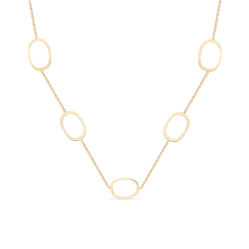 Naszyjnik złoty geometryczny