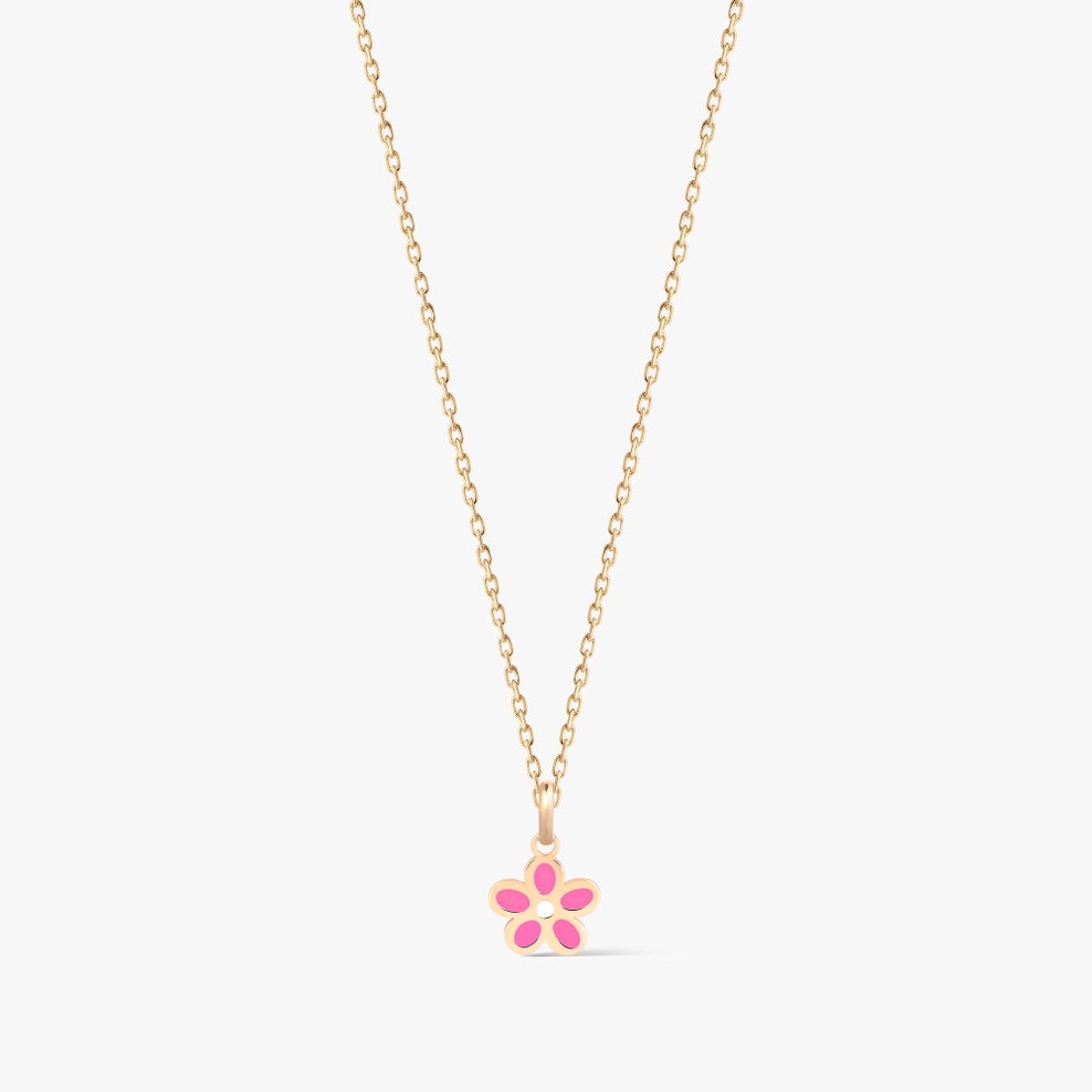 Wisiorek złoty kwiatuszek