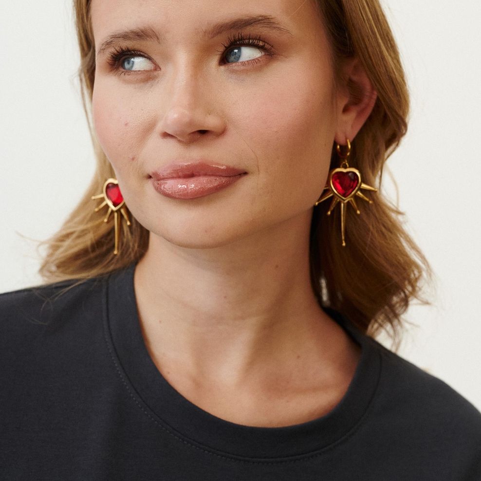 Kolczyki Scarlet Radiance Love Fever