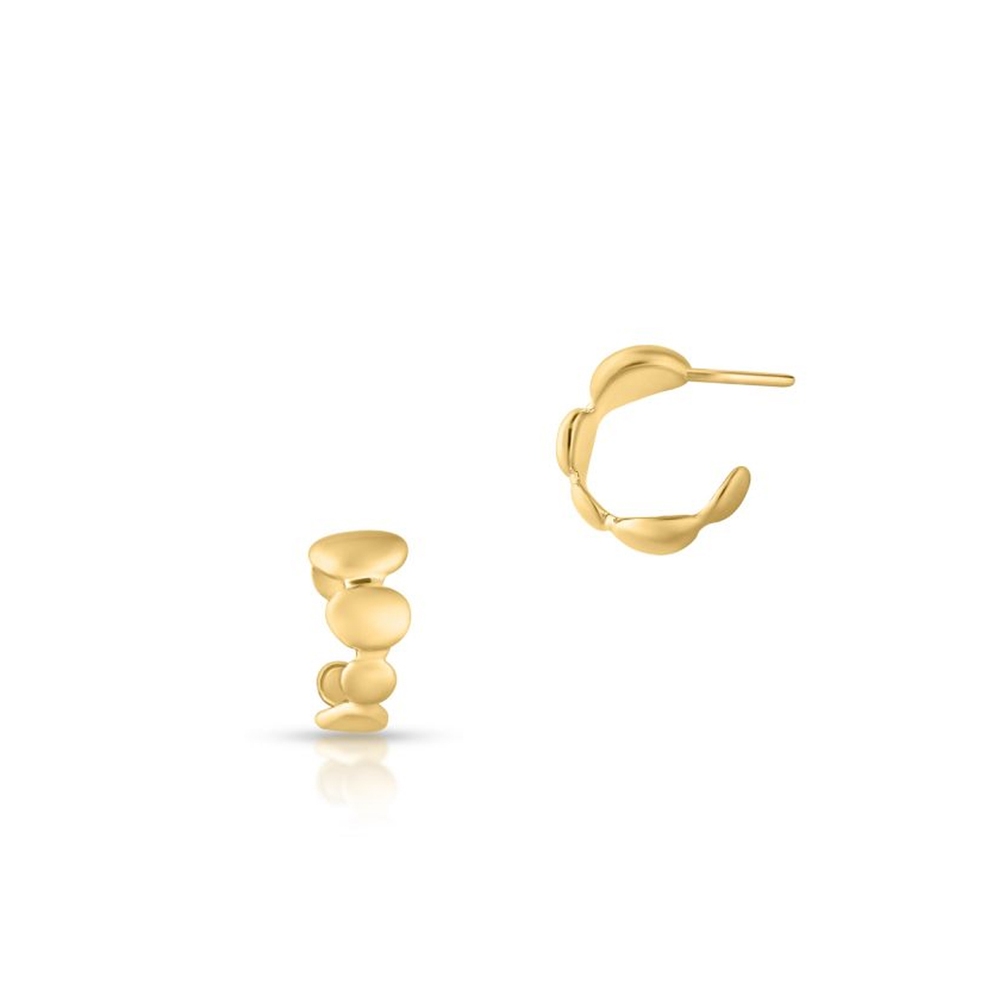 Kolczyki srebrne pozłacane