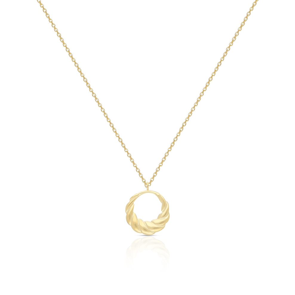 Naszyjnik złoty spirala