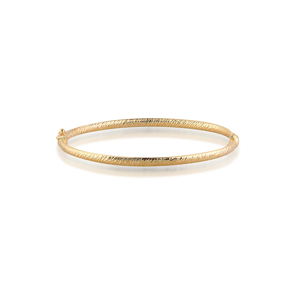 Bransoleta złota bangle