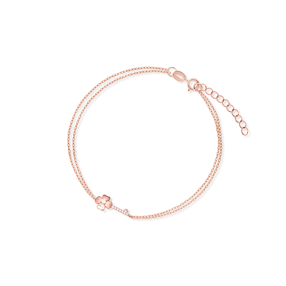 Bransoleta srebrna pozłacana