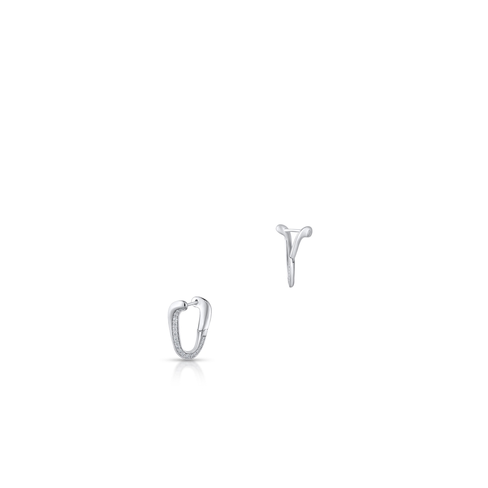 Kolczyki białe złoto z brylantami