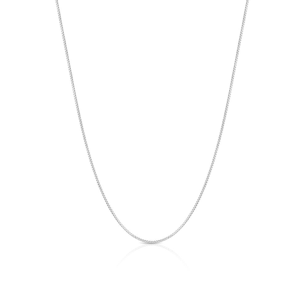 Łańcuszek srebrny kostka