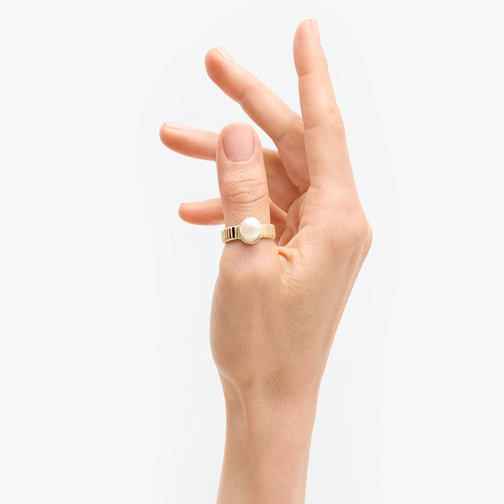 Pierścionek srebrny Follow