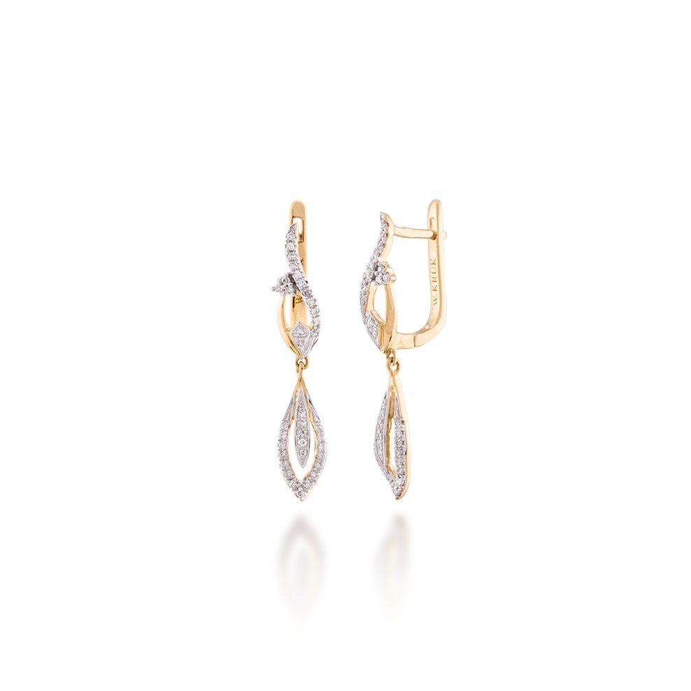 Kolczyki złote W.KRUK