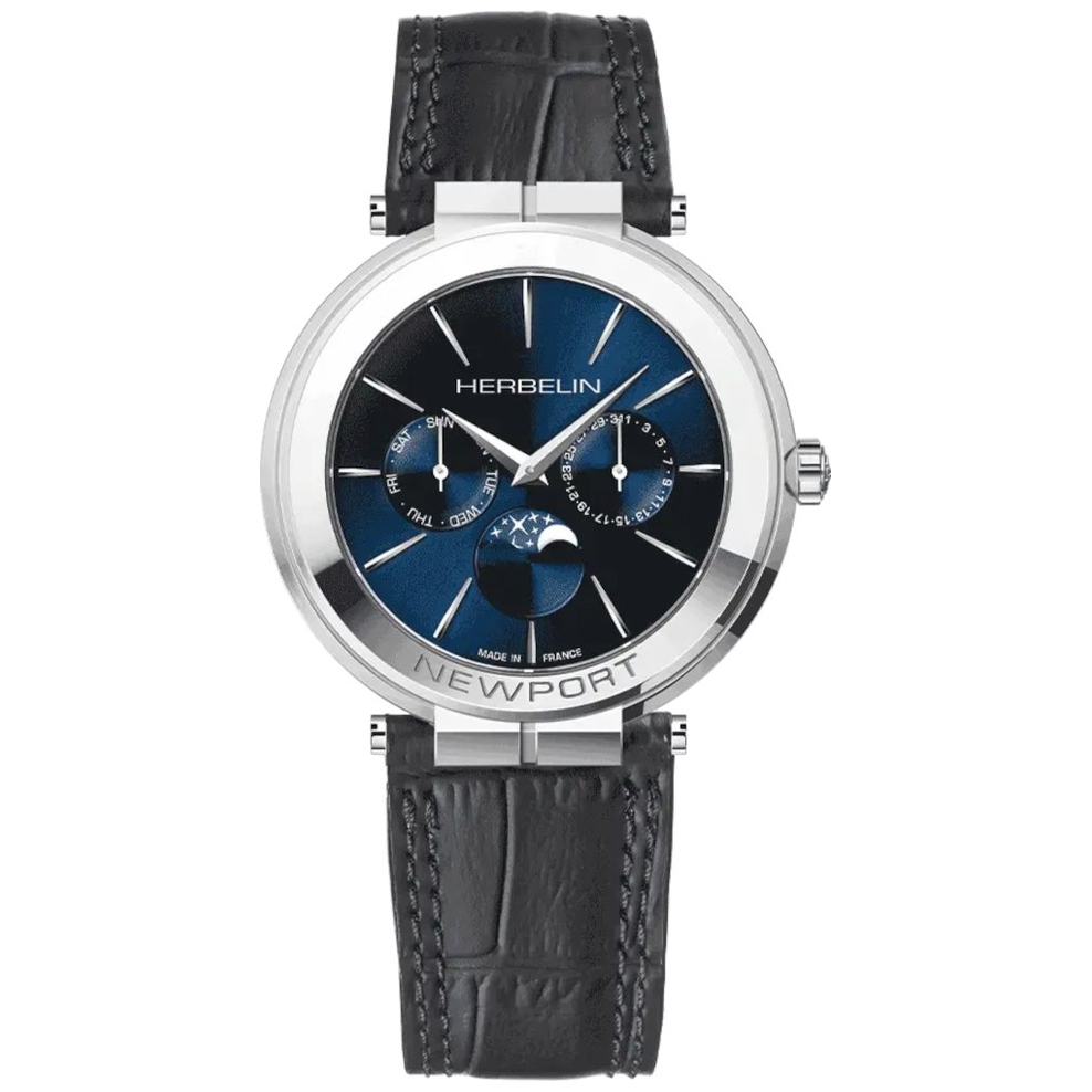ZEGAREK HERBELIN NEWPORT SLIM MOONPHASE