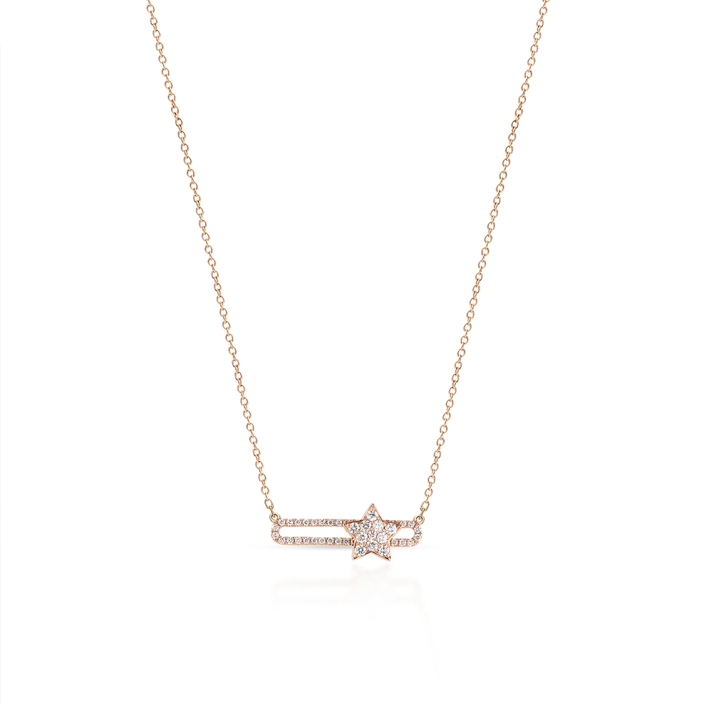 Naszyjnik różowe złoto Hulchi Belluni