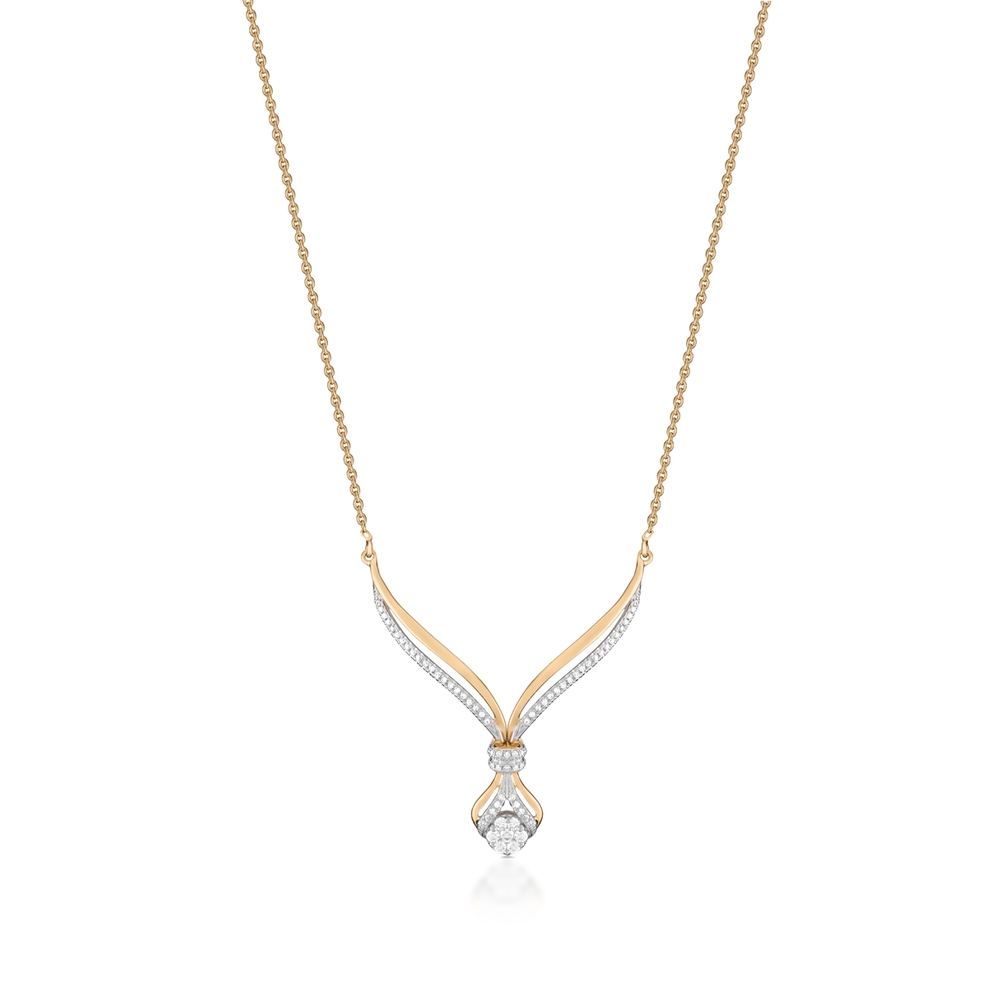 Naszyjnik z diamentami i brylantami