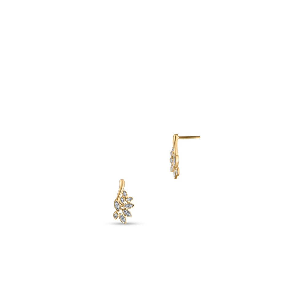 Kolczyki złote z diamentami