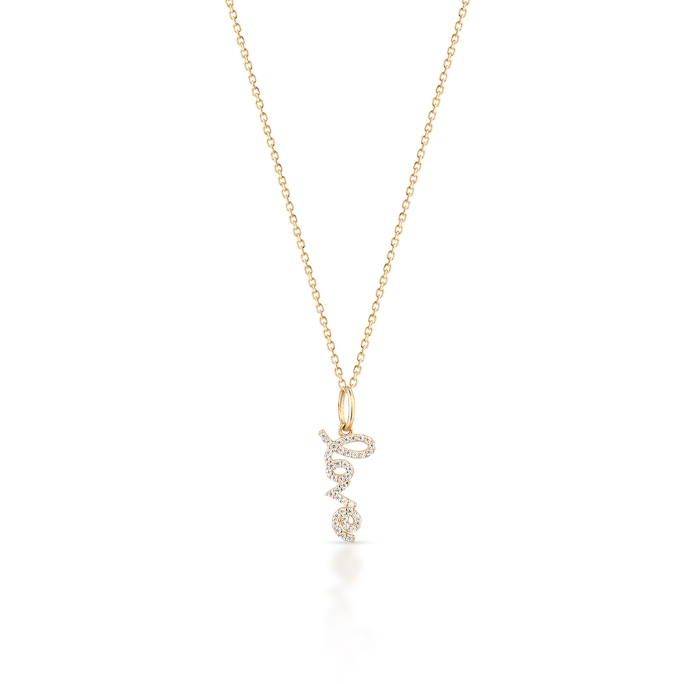 Wisiorek złoty Love