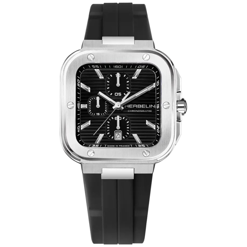 ZEGAREK HERBELIN CAP CAMARAT SQUARE CHRONOGRAPH