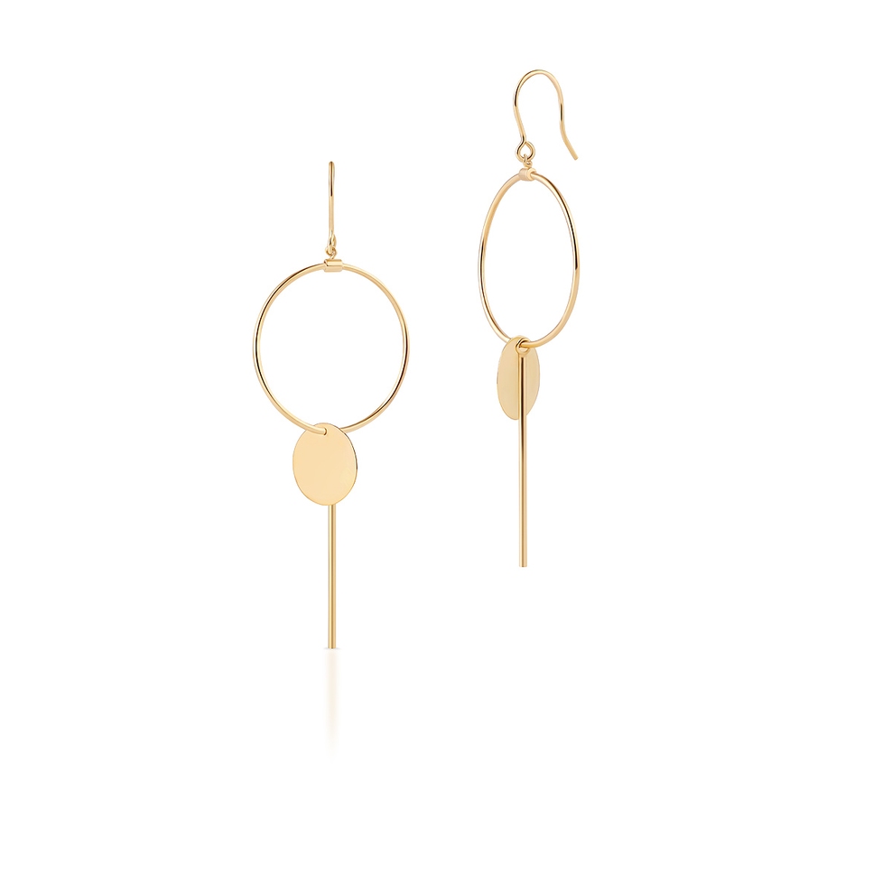 Kolczyki złote Koła W.KRUK