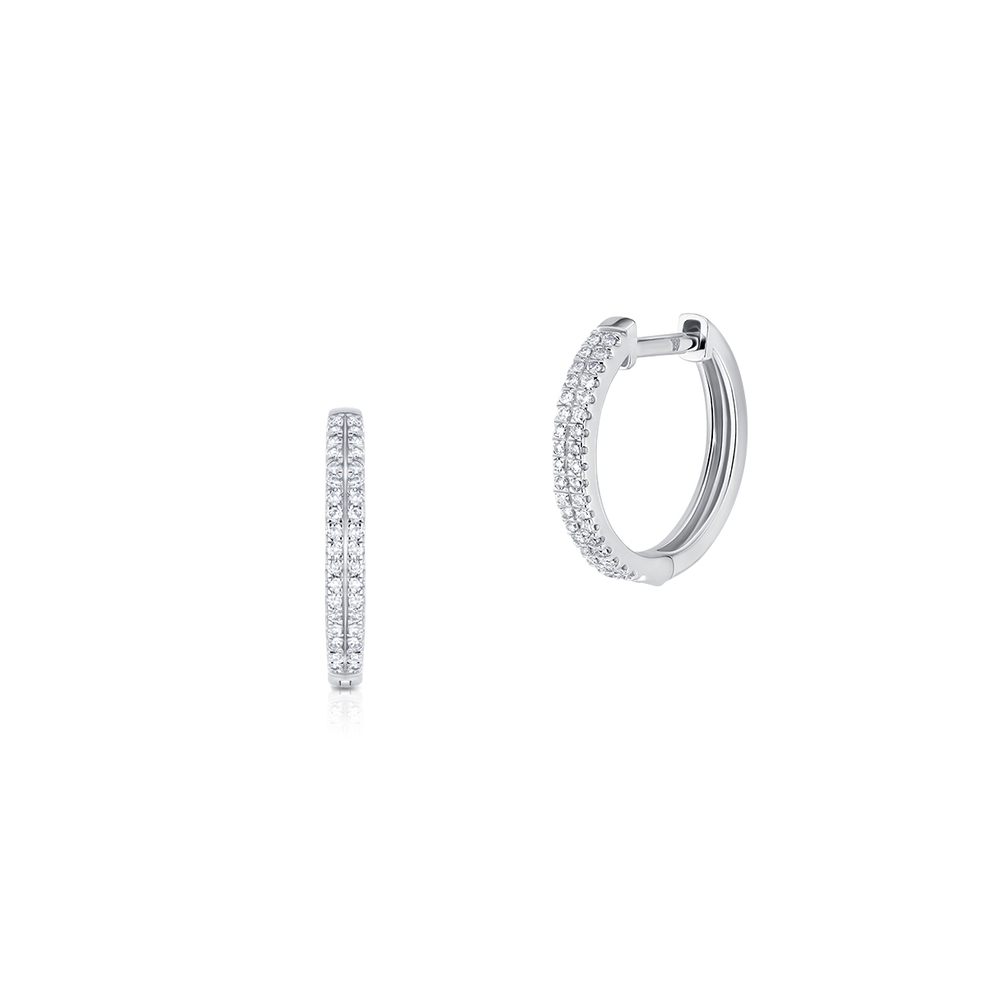 Kolczyki złote z diamentami