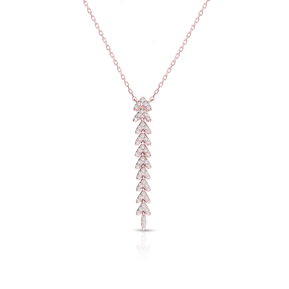 Naszyjnik różowe złoto W.KRUK