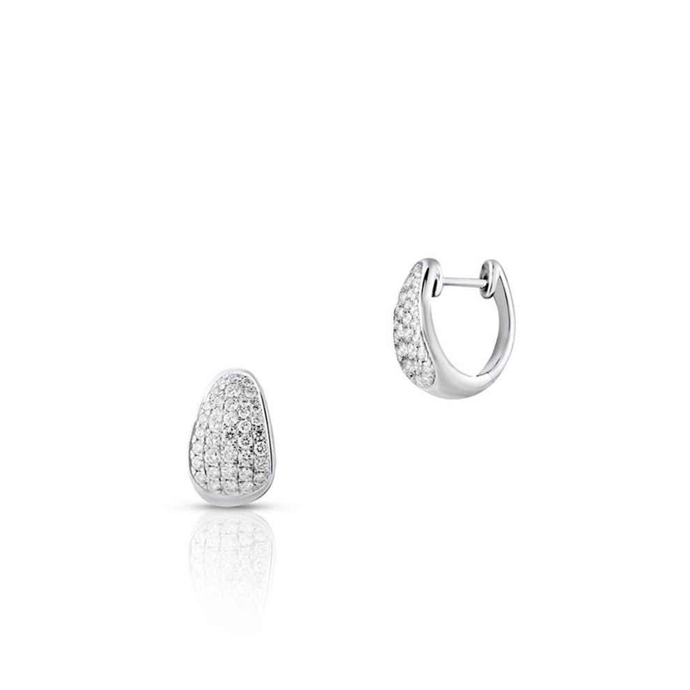 Kolczyki białe złoto z diamentami