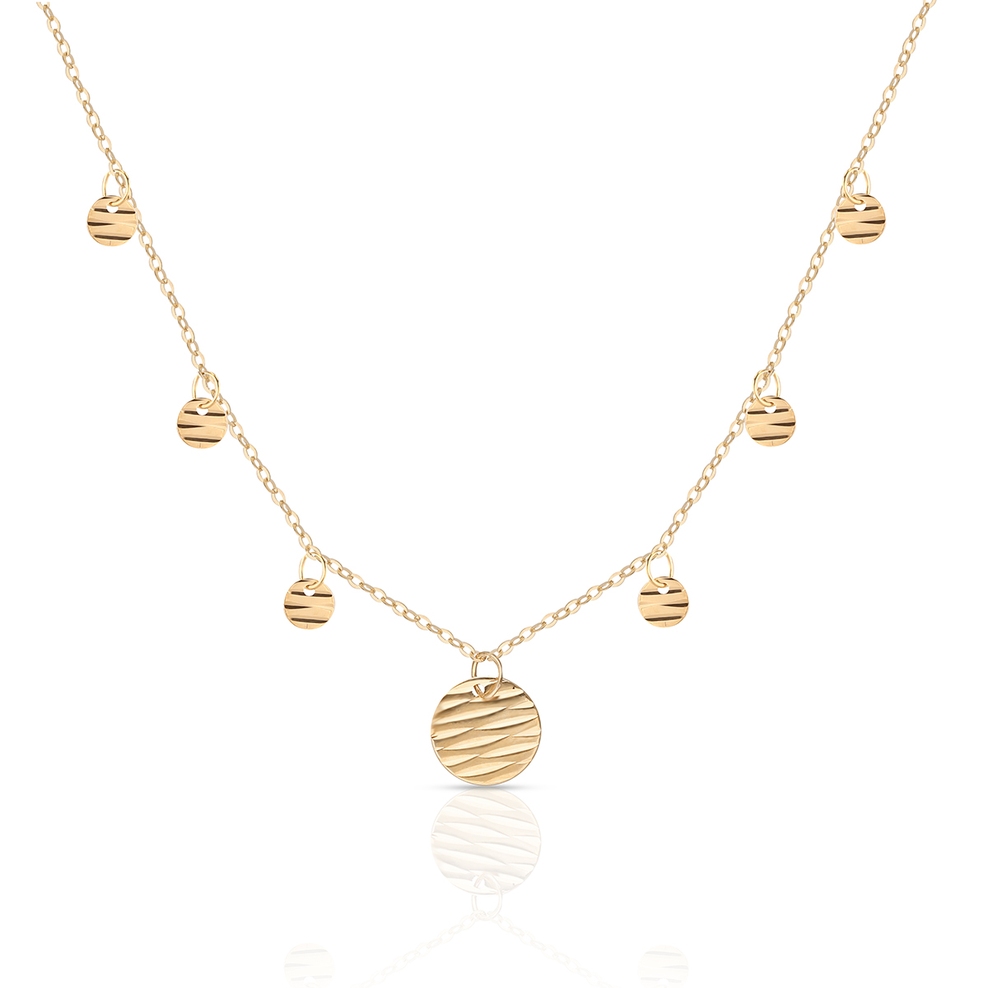 Naszyjnik złoty celebrytka