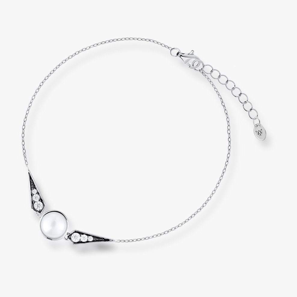 Bransoleta srebrna Royal Star