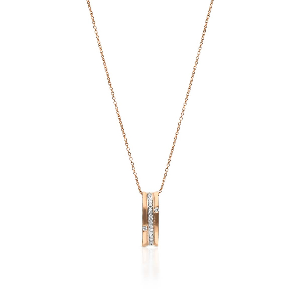 Naszyjnik złoty z brylantami