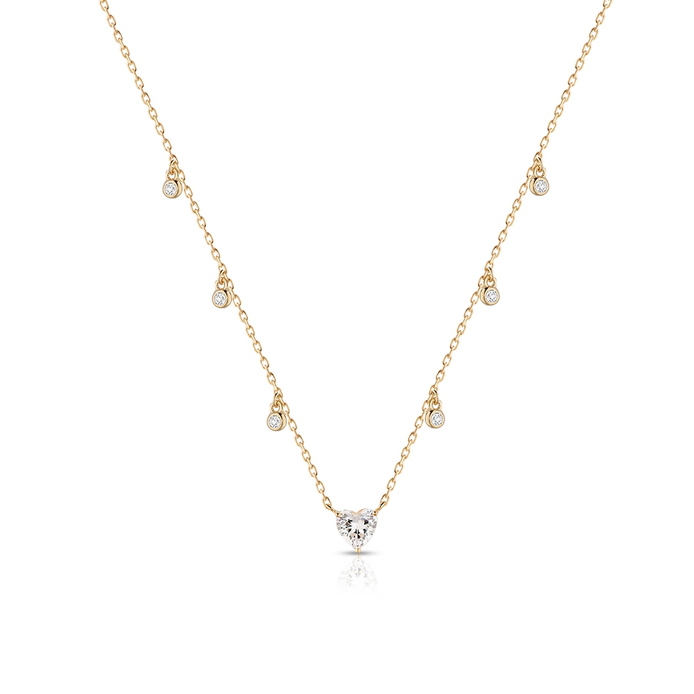 Naszyjnik srebrny pozłacany