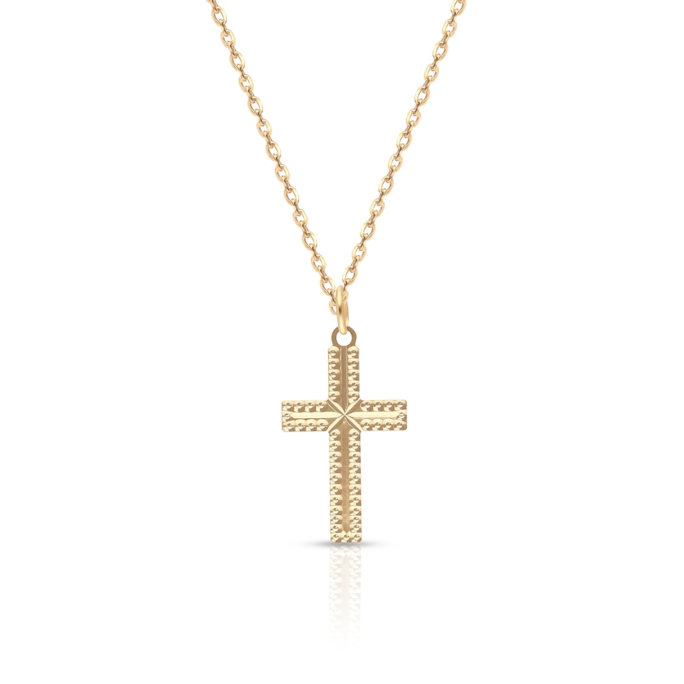 Wisiorek złoty krzyżyk