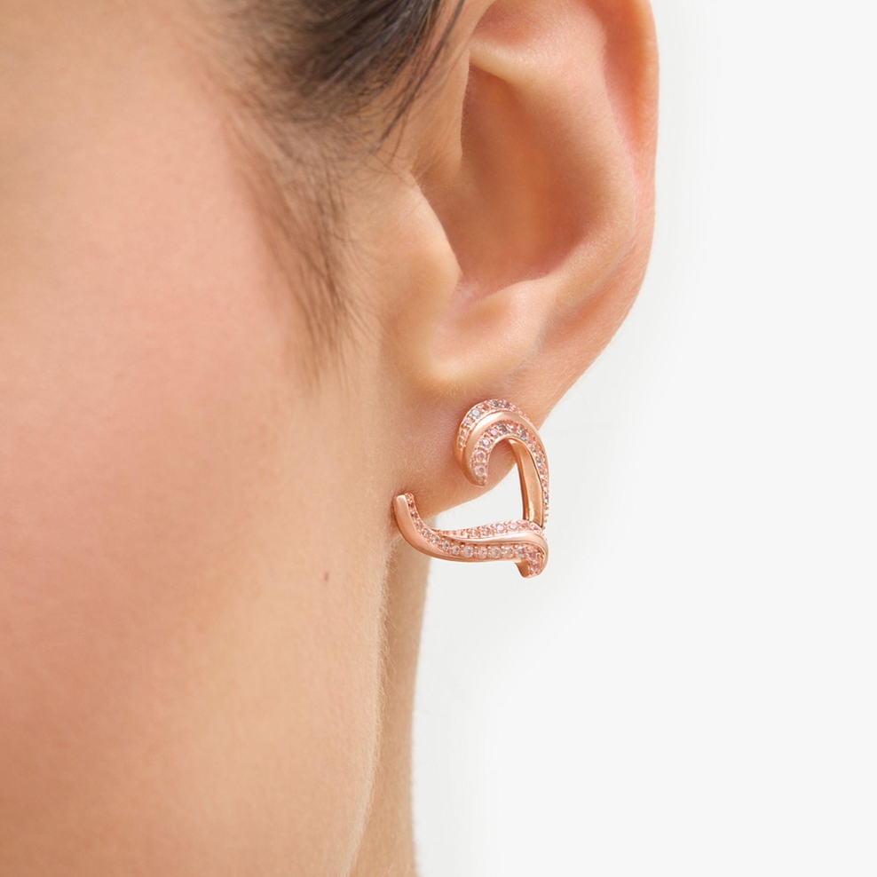 Kolczyki srebrne Balerina