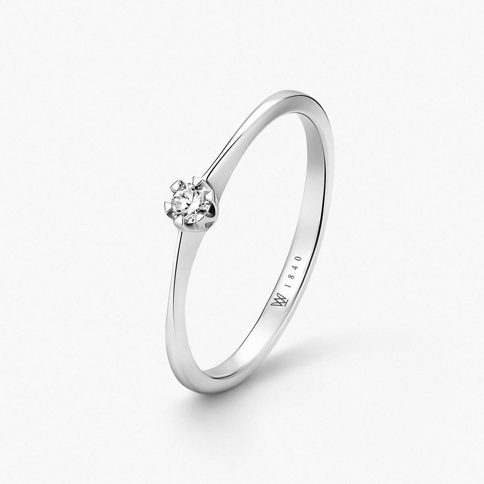 Pierścionek złoty zaręczynowy Jedyny