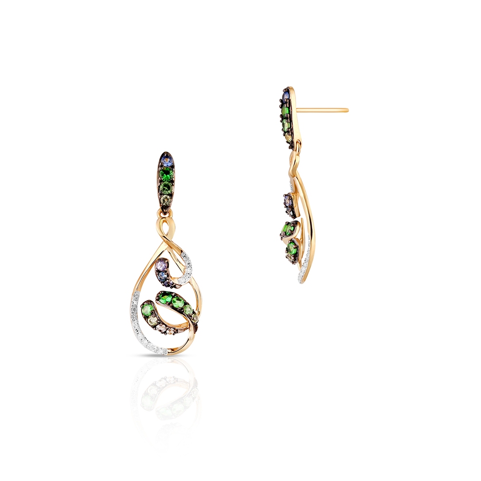 Kolczyki złote Preludium Paradise Birds