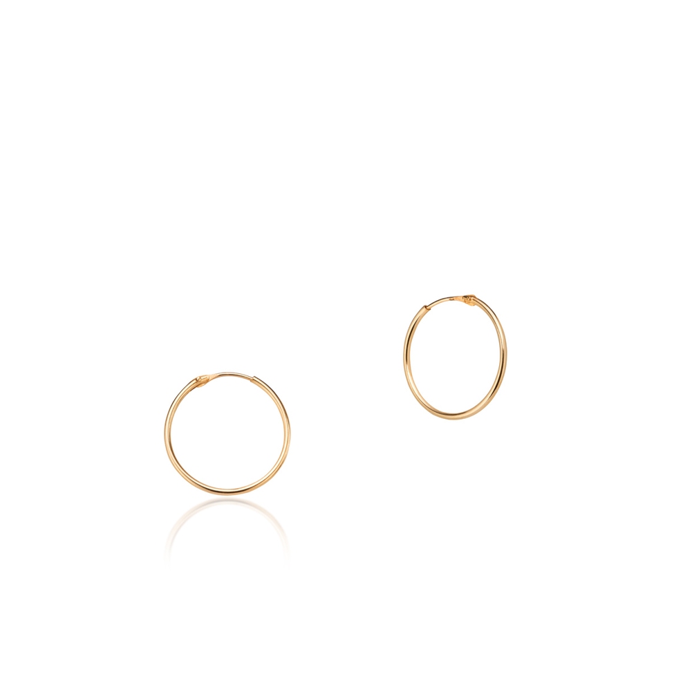 Kolczyki złote koła