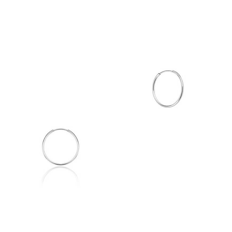 Kolczyki srebrne koła