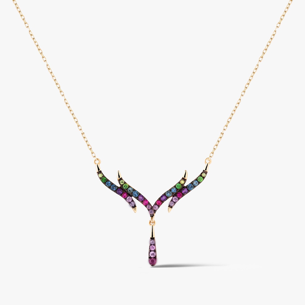 Naszyjnik złoty Preludium Paradise Birds