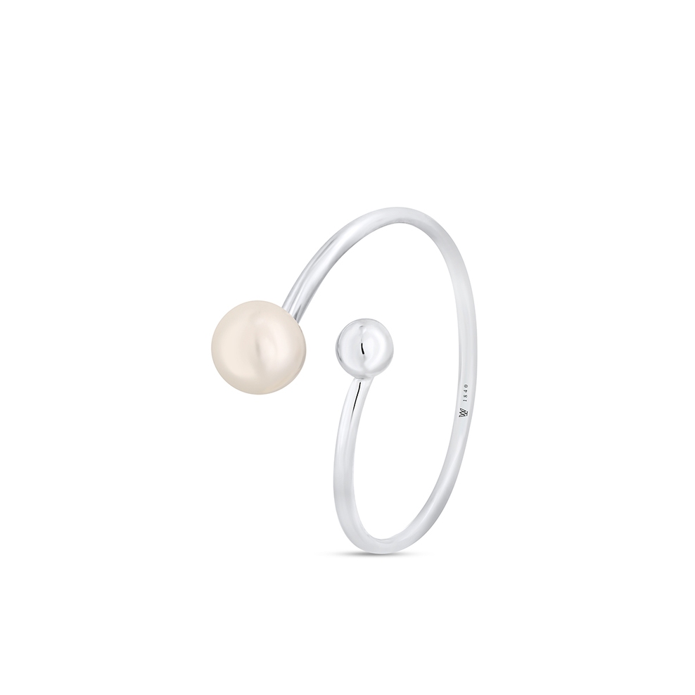 Pierścionek srebrny z perłą