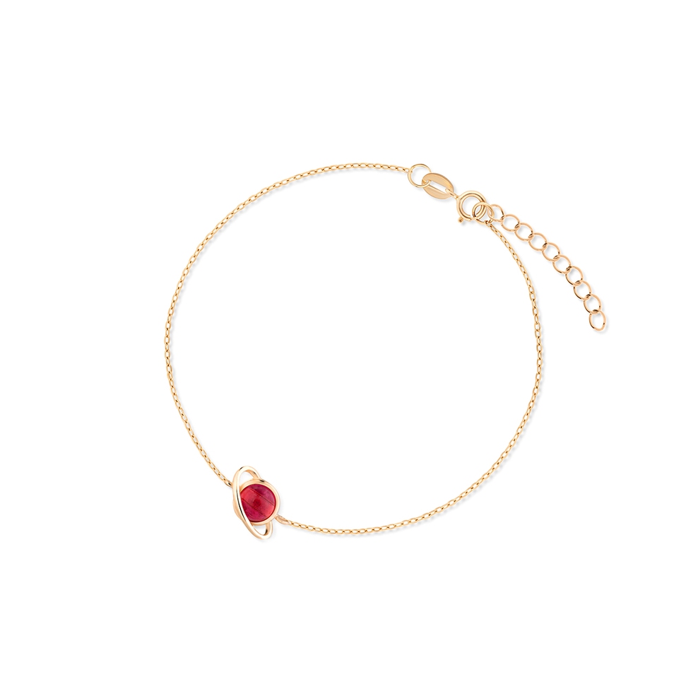 Bransoleta złota z motywem planety