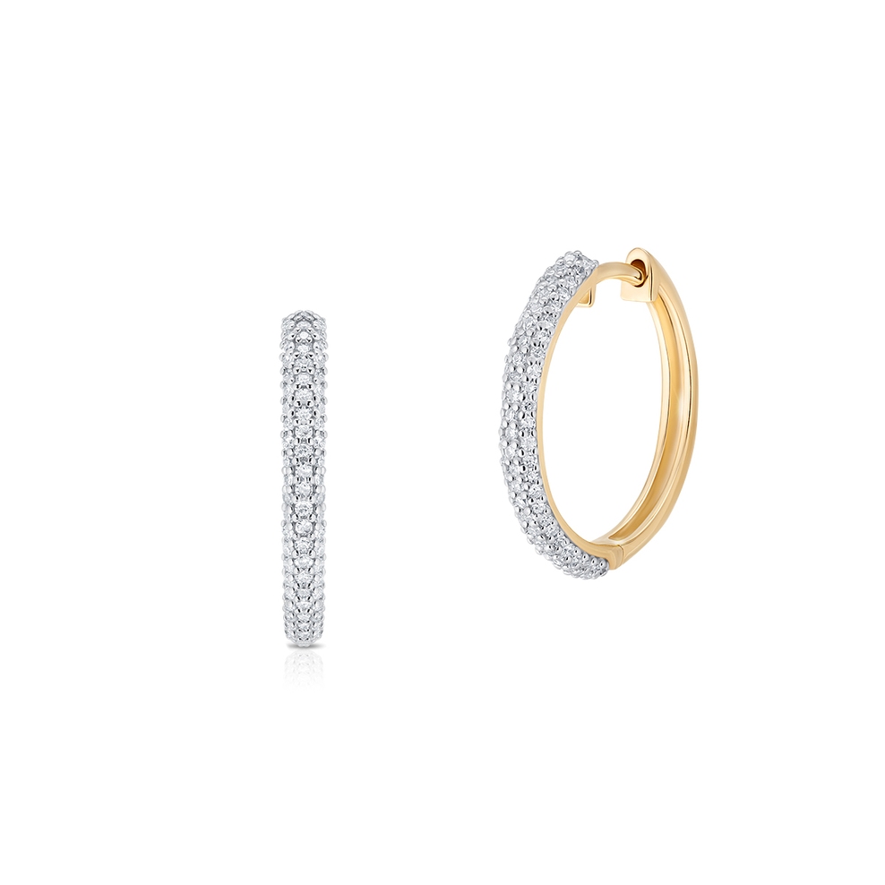 Kolczyki złote z diamentami