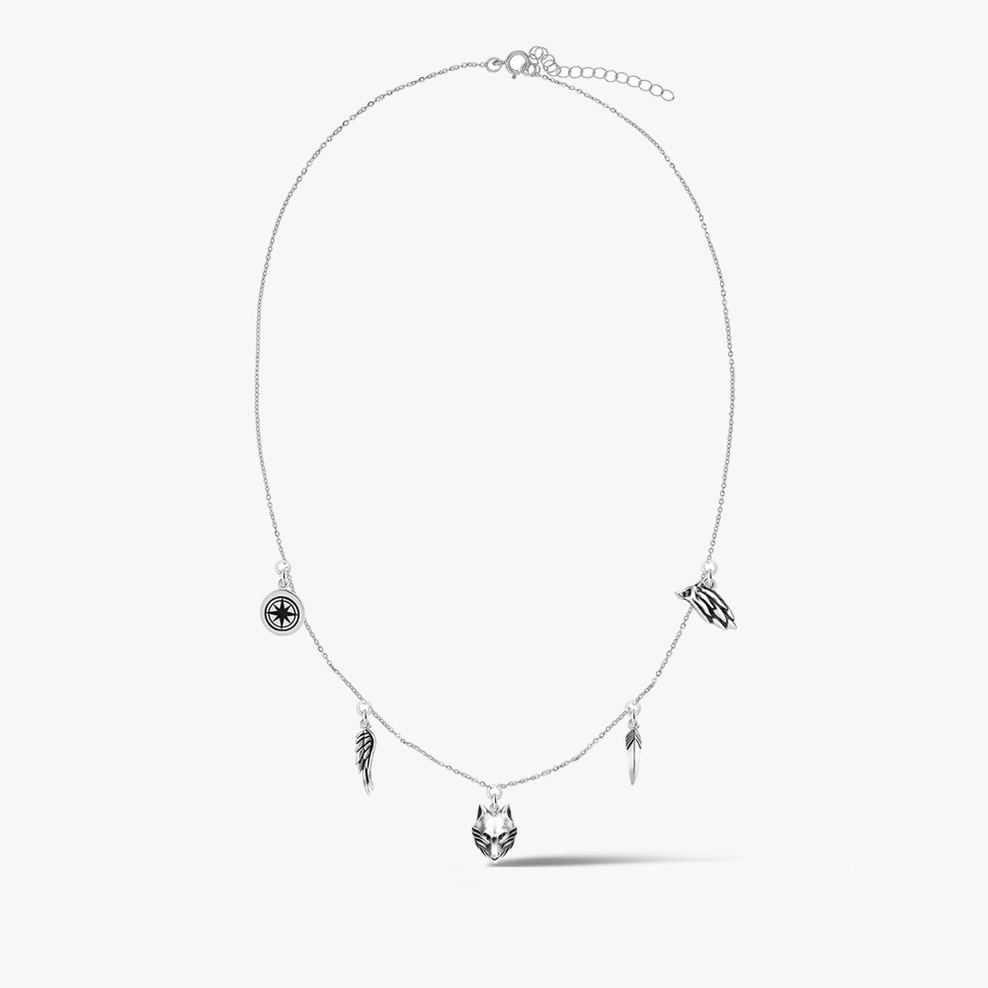 Naszyjnik choker srebrny Freedom